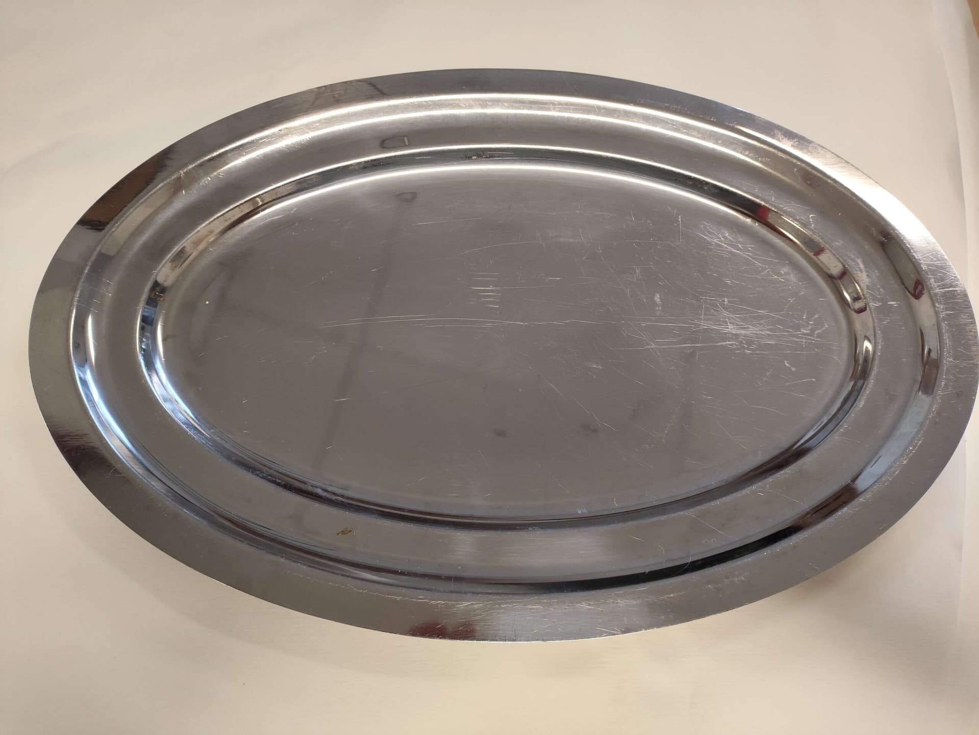 Plateau de buffet inox 46*31 cm