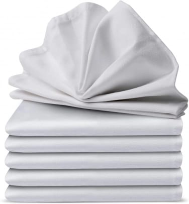 Serviette Tissu blanche ou noire