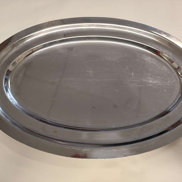 Plateau de buffet inox 46*31 cm
